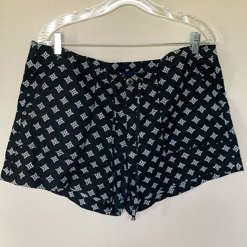GAP Print Linen/Cotton Blend Shorts
